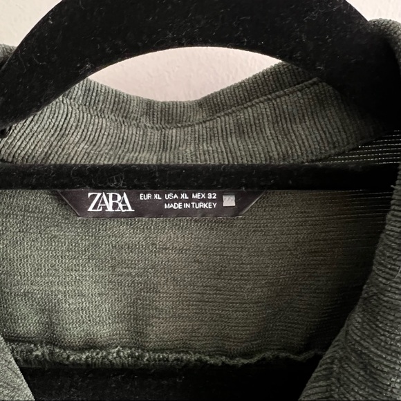 ZARA Green Corduroy Dress - Picture 4 of 7